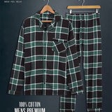 CityComfort Mens Pyjamas Set, Tartan Brushed Cotton Pyjamas - Get Trend