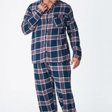 CityComfort Mens Pyjamas Set, Tartan Brushed Cotton Pyjamas - Get Trend