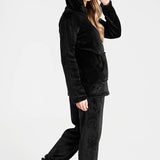 CityComfort Womens Pyjamas, Warm Fleece Hooded Pyjamas for Women Sets