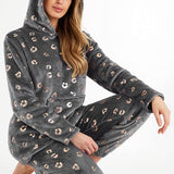 CityComfort Womens Pyjamas, Warm Fleece Hooded Pyjamas for Women Sets