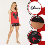 Disney Mickey Mouse Lounge Wear Womens Set 100% Cotton Pyjamas Pyjama Disney £10.99