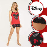 Disney Mickey Mouse Lounge Wear Womens Set 100% Cotton Pyjamas Pyjama Disney £10.99