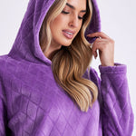 CityComfort Womens Pyjamas, Warm Fleece Hooded Pyjamas for Women Sets