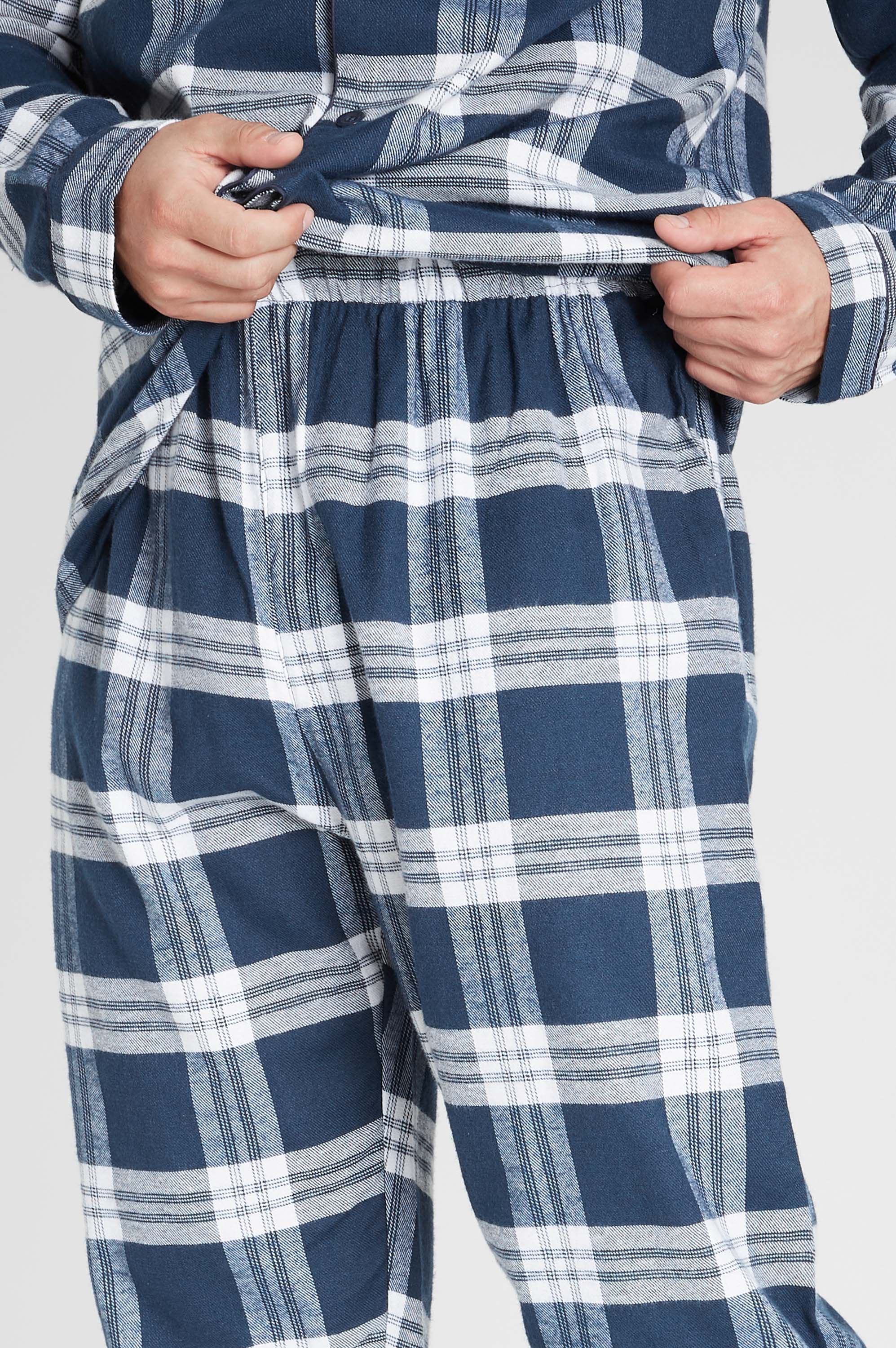 CityComfort Mens Pyjamas Set, Tartan Brushed Cotton Pyjamas - Get Trend
