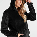 CityComfort Womens Pyjamas, Warm Fleece Hooded Pyjamas for Women Sets