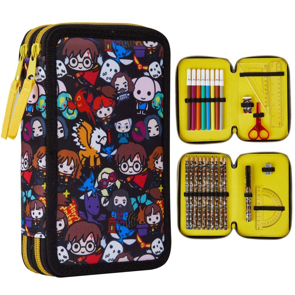 Harry Potter Large Filled Pencil Case with Harry Potter Stationary Supplies Pencil Case Harry Potter £12.49