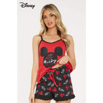 Disney Mickey Mouse Lounge Wear Womens Set 100% Cotton Pyjamas Pyjama Disney £10.99