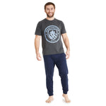 Manchester City Mens Pyjamas Set Long Cotton Pjs Men Football Gifts Pyjama Manchester £18.49