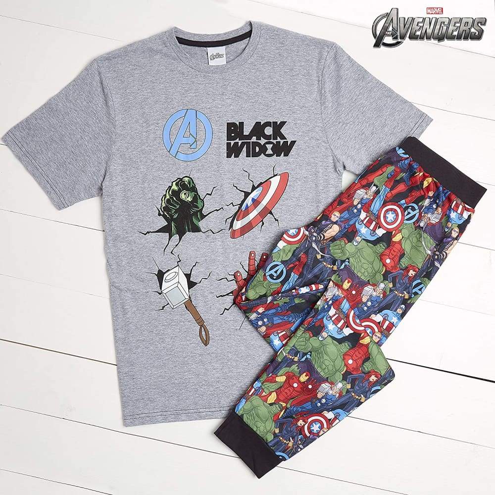 Marvel Mens Pyjama with Short Sleeve top and Long Trousers,super Soft Cotton Pyjama Marvel £18.95