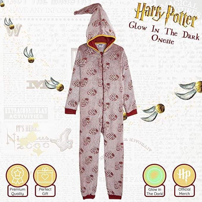 Harry Potter Glow in the Dark Super Soft Warm Fleece Onesie for Girls Boys Onesie Harry Potter £21.49