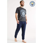 Manchester City Mens Pyjamas Set Long Cotton Pjs Men Football Gifts Pyjama Manchester £18.49