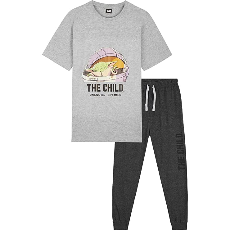 Star Wars Baby Yoda Short Sleeve top Lounge Pants Pyjamas Set for Men Teenagers Pyjamas Star Wars £16.49