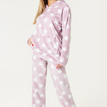 CityComfort Womens Pyjamas, Warm Fleece Hooded Pyjamas for Women Sets
