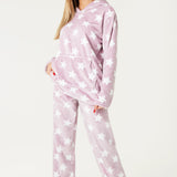 CityComfort Womens Pyjamas, Warm Fleece Hooded Pyjamas for Women Sets