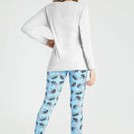 Disney Lilo & Stitch Ladies Pyjama Ser - Long Sleeve Top & Leggings - Get Trend