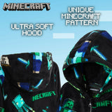 Minecraft Onesie for Boys, Kids Pyjamas, Soft Hooded Gaming Sleepsuit Sleepwear - Get Trend