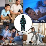 Minecraft Onesie for Boys, Kids Pyjamas, Soft Hooded Gaming Sleepsuit Sleepwear - Get Trend