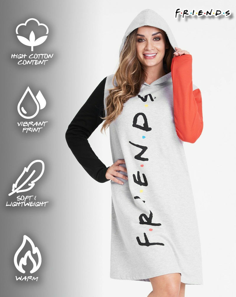 Friends Hoodies for Women, Grey Hoodie Dresses for Women, Perfect Gifts For Ladies - Get Trend