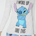 Disney Lilo & Stitch Ladies Pyjama Ser - Long Sleeve Top & Leggings - Get Trend