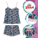 Disney Ladies Pyjamas Set, 2 Piece Short Pjs for Women Character Stitch - Get Trend