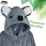 CityComfort Koala Onesie Fleece Pyjamas Jumpsuit for Kids Children - Get Trend