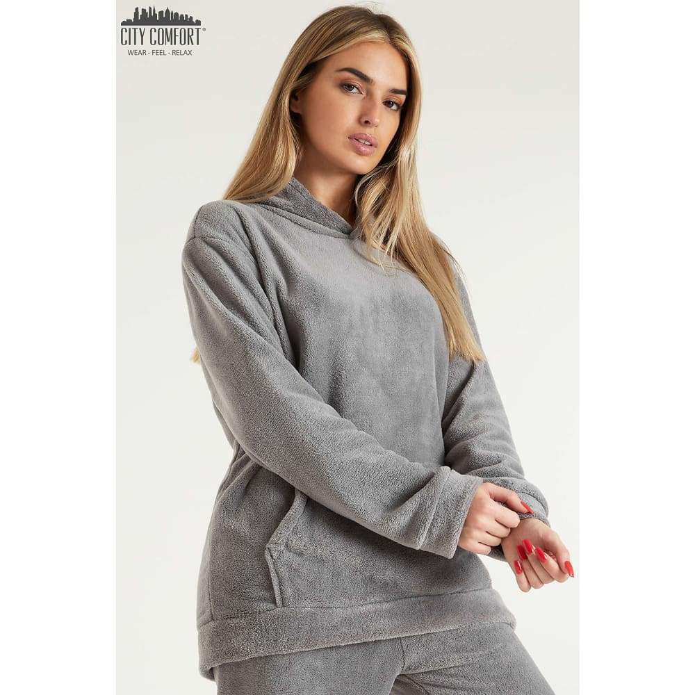 CityComfort Pyjamas Set, Comfy Snuggle Warm Fleece for Women and Teenergers - Get Trend