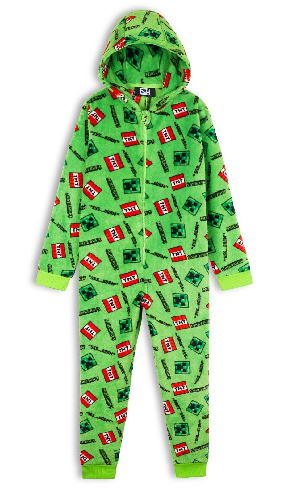 Minecraft Onesie for Boys, Kids Pyjamas All in One, Children Pj Jumpsuit, Super Soft Hooded Onesies - Get Trend
