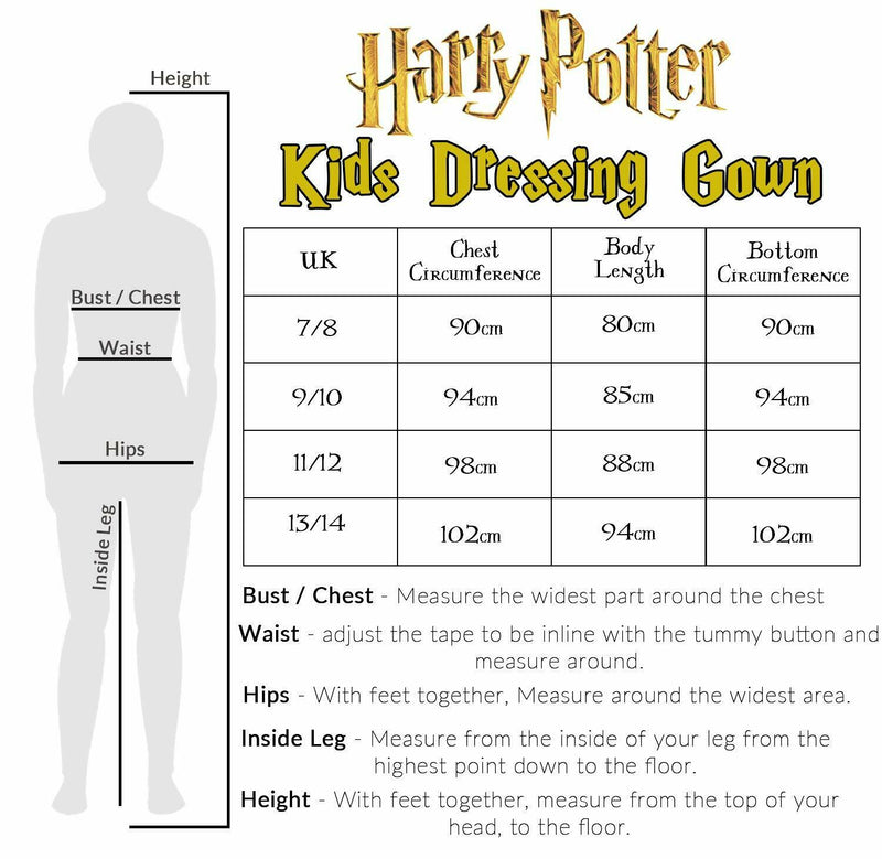 Harry Potter Kids Dressing Gown, Gryffindor Soft Fleece Robe for Boys Or Girls - Get Trend