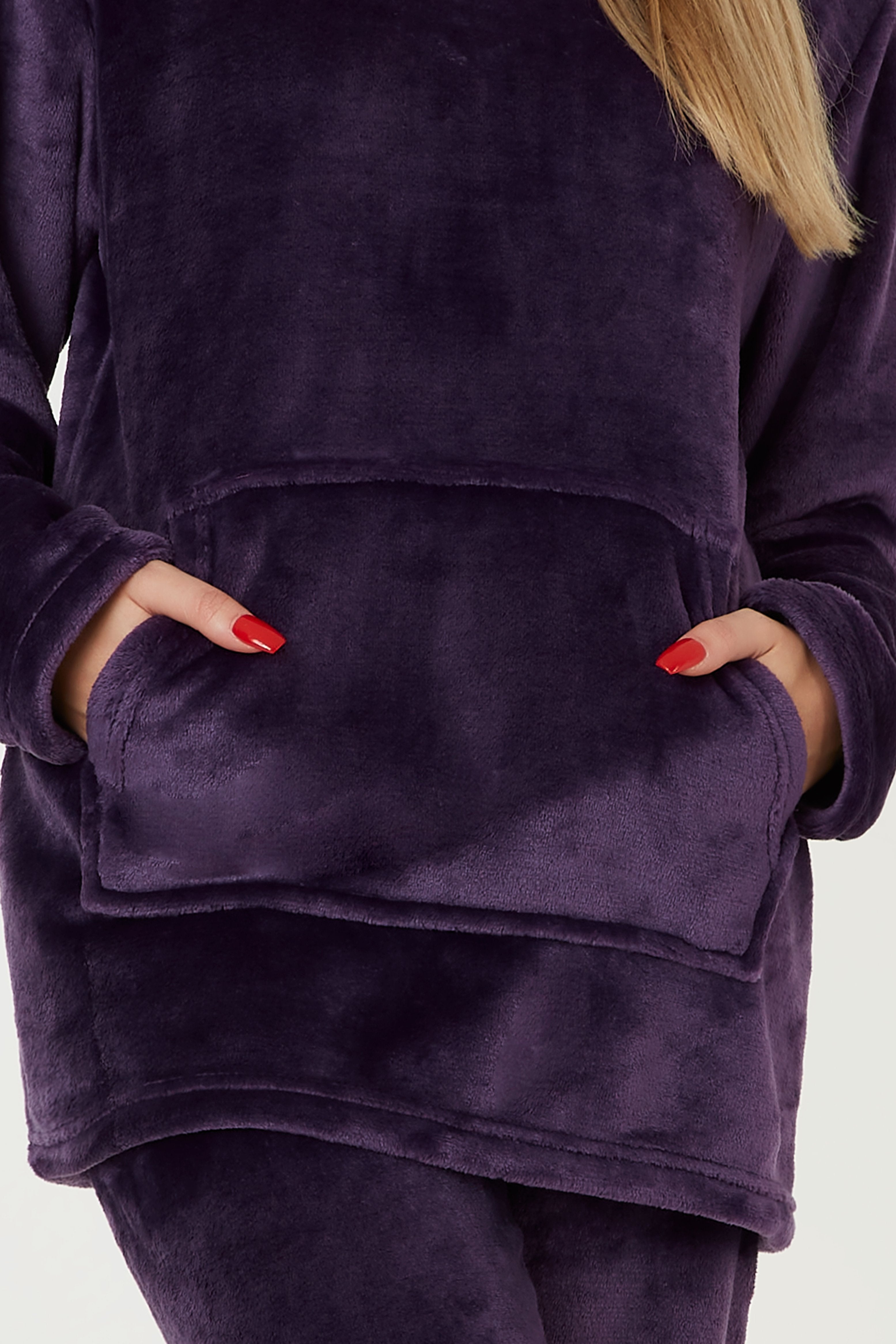 CityComfort Womens Pyjamas, Warm Fleece Hooded Pyjamas for Women Sets