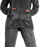 CityComfort Womens Pyjamas, Warm Fleece Hooded Pyjamas for Women Sets