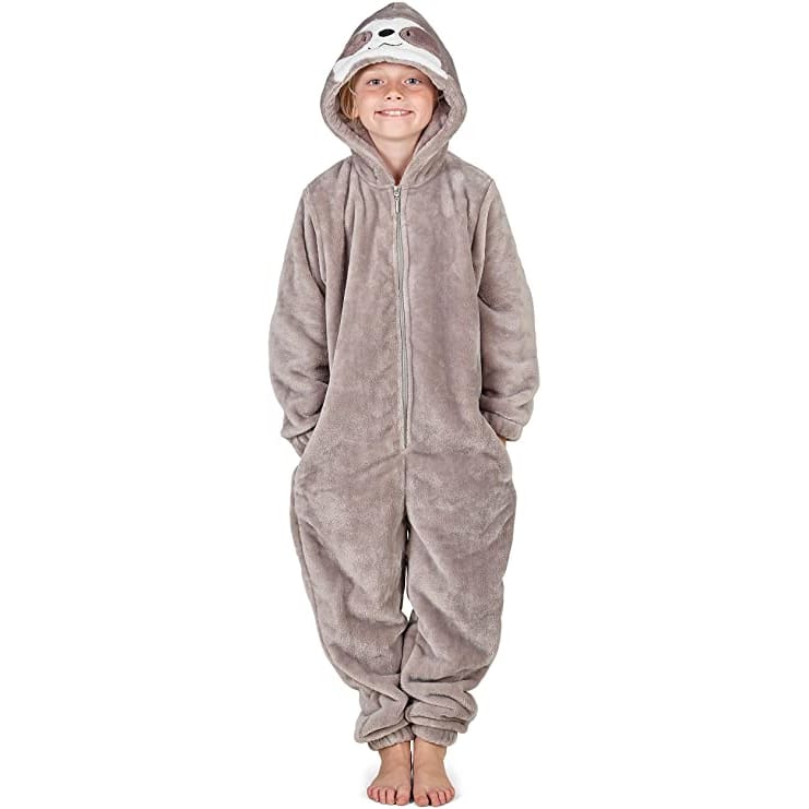 Citycomfort Animal Sloth Onesie for Kids Super Soft Pyjamas Sleepsuit  Costume