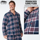 CityComfort Mens Pyjamas Set, Tartan Brushed Cotton Pyjamas - Get Trend