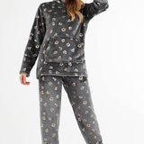 CityComfort Womens Pyjamas, Warm Fleece Hooded Pyjamas for Women Sets