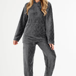 CityComfort Womens Pyjamas, Warm Fleece Hooded Pyjamas for Women Sets