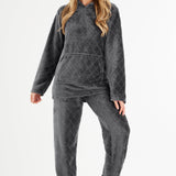 CityComfort Womens Pyjamas, Warm Fleece Hooded Pyjamas for Women Sets