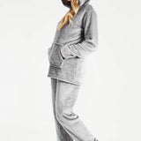 CityComfort Womens Pyjamas, Warm Fleece Hooded Pyjamas for Women Sets
