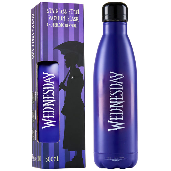 Wednesday Drink Flask Insulated Water Bottle - 500ml Capacity