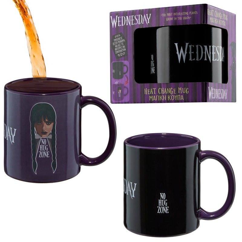 Wednesday Coffee Mug for Women & Teens - 320ml Ceramic Heat Colour Changing Mug - Get Trend