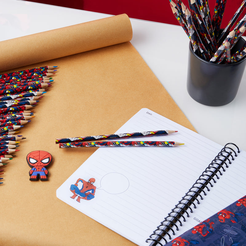Marvel Colouring Pencils for Kids, 72 Pencils Colouring Box - Spiderman - Get Trend