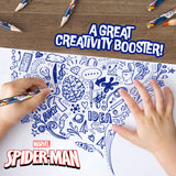 Marvel Colouring Pencils for Kids, 72 Pencils Colouring Box - Spiderman - Get Trend