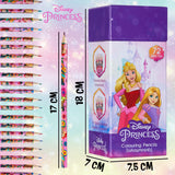 Disney Colouring Pencils for Kids, 72 Pencils Colouring Box - Princess - Get Trend