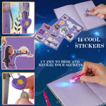 Disney Wish Diary for Girls -Girls Diary with Lock UV Invisible Ink Pen and Stickers Sheet - Get Trend