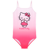 Hello Kitty Girls Swimming Costume One Piece Kawaii Swimsuit Kids Teens Comfortable Stretchy Swimwear for Beach Pool Holiday - Get Trend