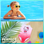 Hello Kitty Girls Swimming Costume One Piece Kawaii Swimsuit Kids Teens Comfortable Stretchy Swimwear for Beach Pool Holiday - Get Trend