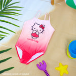 Hello Kitty Girls Swimming Costume One Piece Kawaii Swimsuit Kids Teens Comfortable Stretchy Swimwear for Beach Pool Holiday - Get Trend
