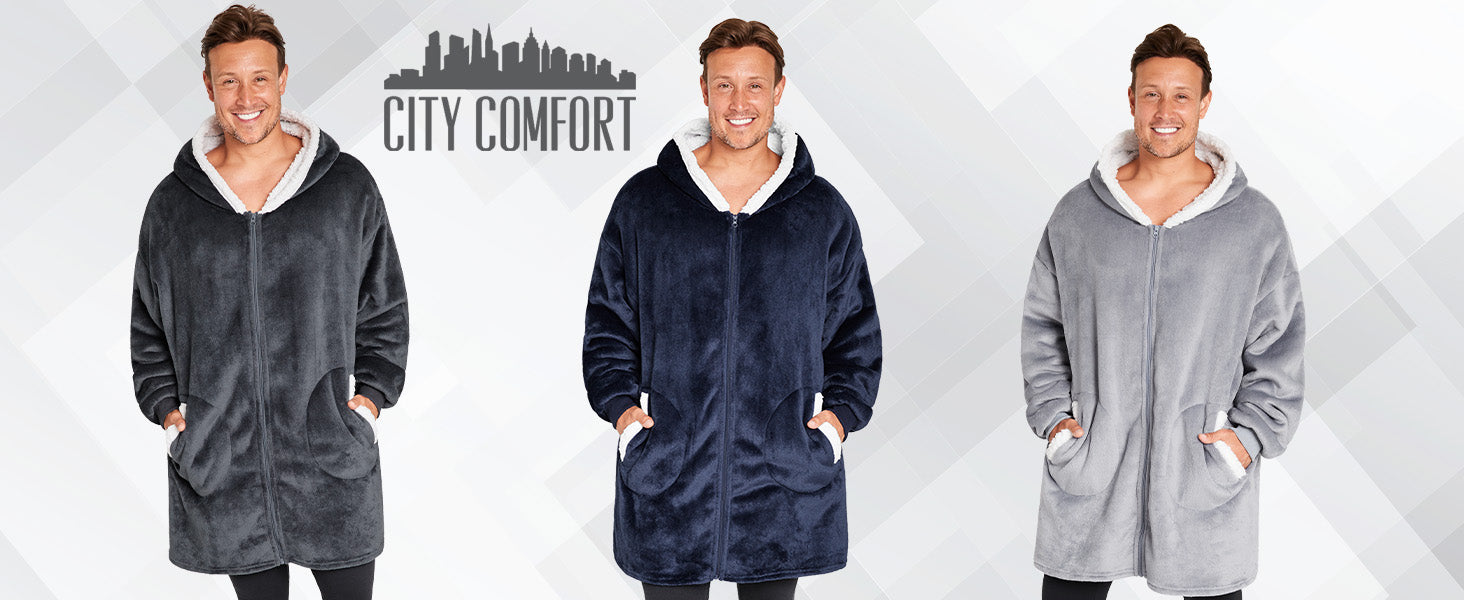 CityComfort Blanket Hoodie for Adults and Teenagers - Get Trend