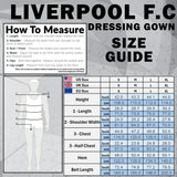 Liverpool F.C. Fleece Dressing Gown with Hood, Pockets, Tie Waist, Cosy Robe