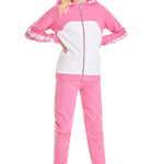 Barbie Girls Tracksuits - Zip Up Hoodie and Tracksuit Bottoms Set -LIGHT PINK - Get Trend