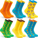 CityComfort Mens Socks Multipack of Funny Socks Men and Teens, Pack of 6 - Get Trend