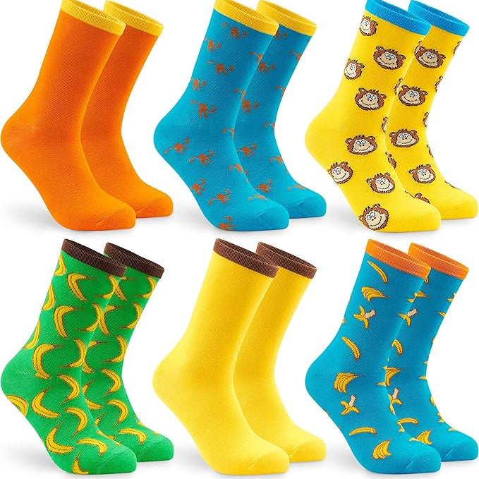 CityComfort Mens Socks Multipack of Funny Socks Men and Teens, Pack of 6 - Get Trend